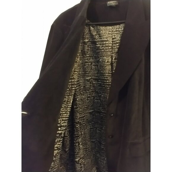 Lyric Culture Unisex Blazer Jacket Black Velvet Lined "No Satisfaction" - 2X - Picture 9 of 12